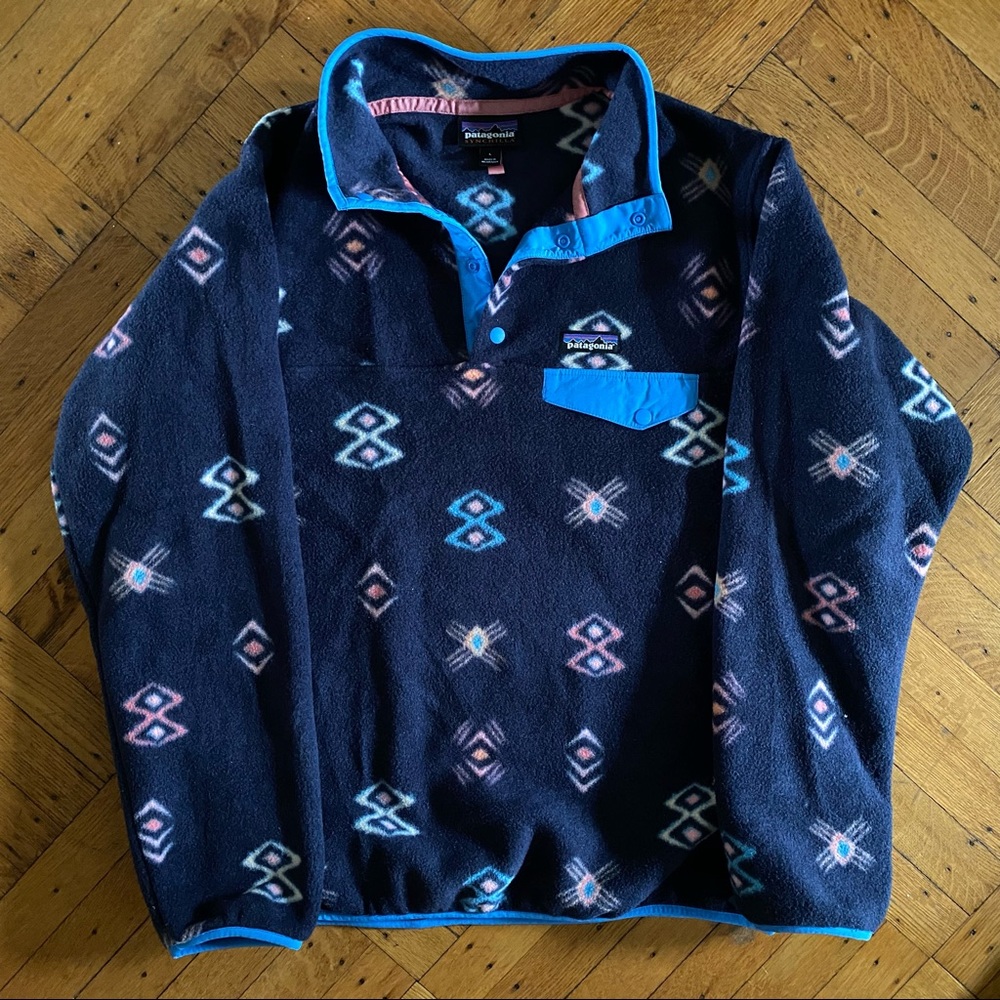 Patagonia W / L Synchilla Space Spirits: Navy